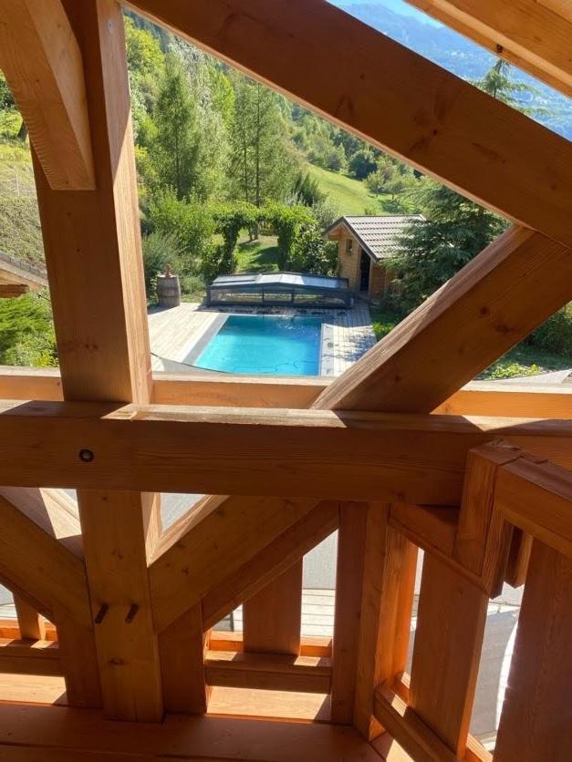 Вилла Chalet Savoyard D'Exception Avec Piscine Chauffee Бур-Сен-Морис Экстерьер фото