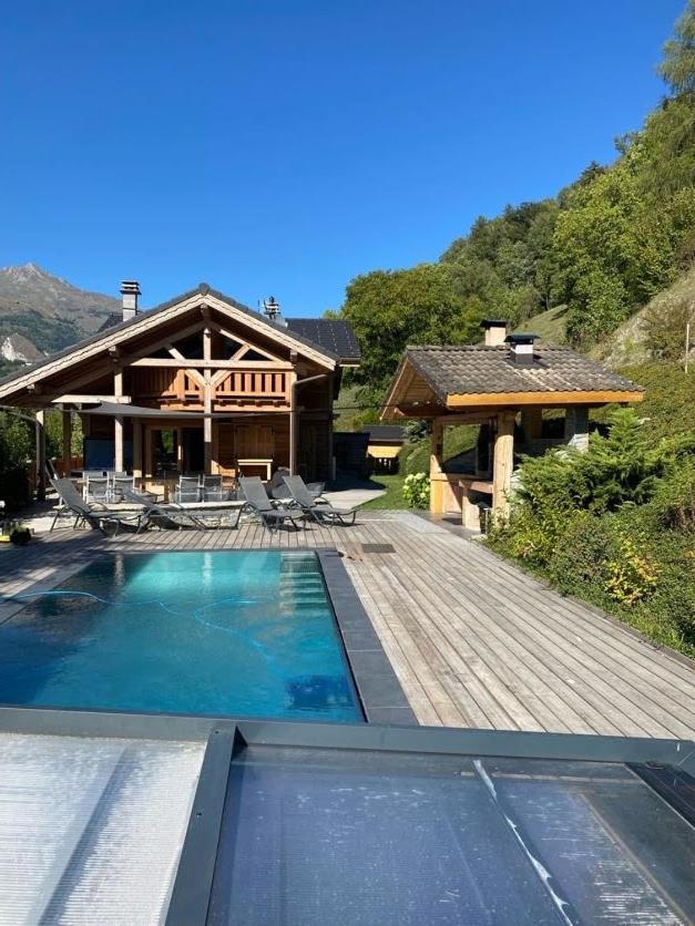 Вилла Chalet Savoyard D'Exception Avec Piscine Chauffee Бур-Сен-Морис Экстерьер фото